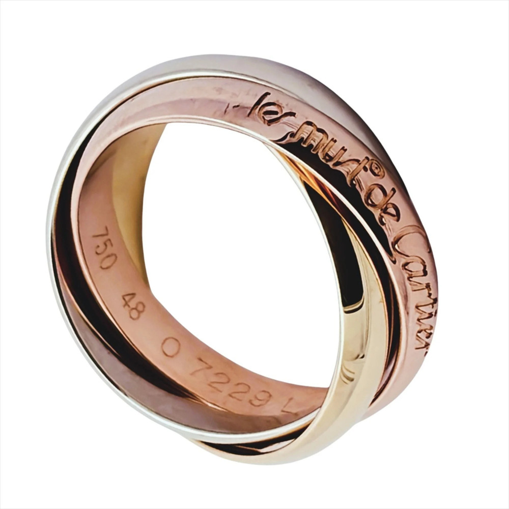 CARTIER Authentic 18k Gold Trinity Ring #48